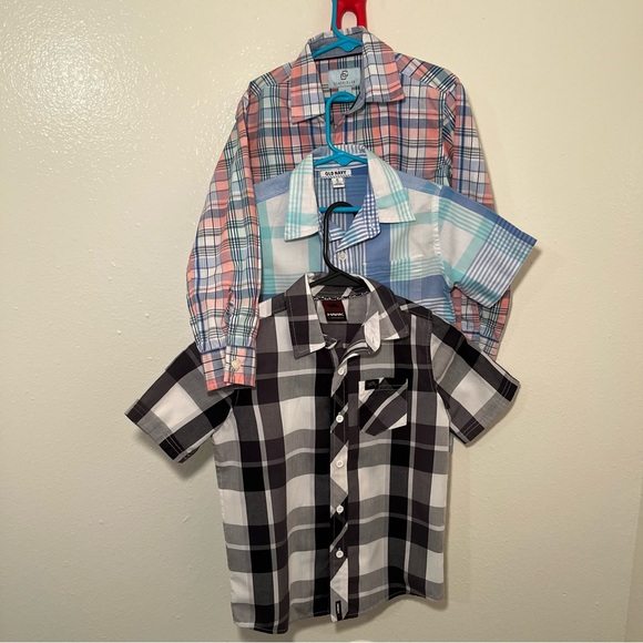 EUC Bundle of Boy’s Plaid Button-Up Shirts - Picture 1 of 12